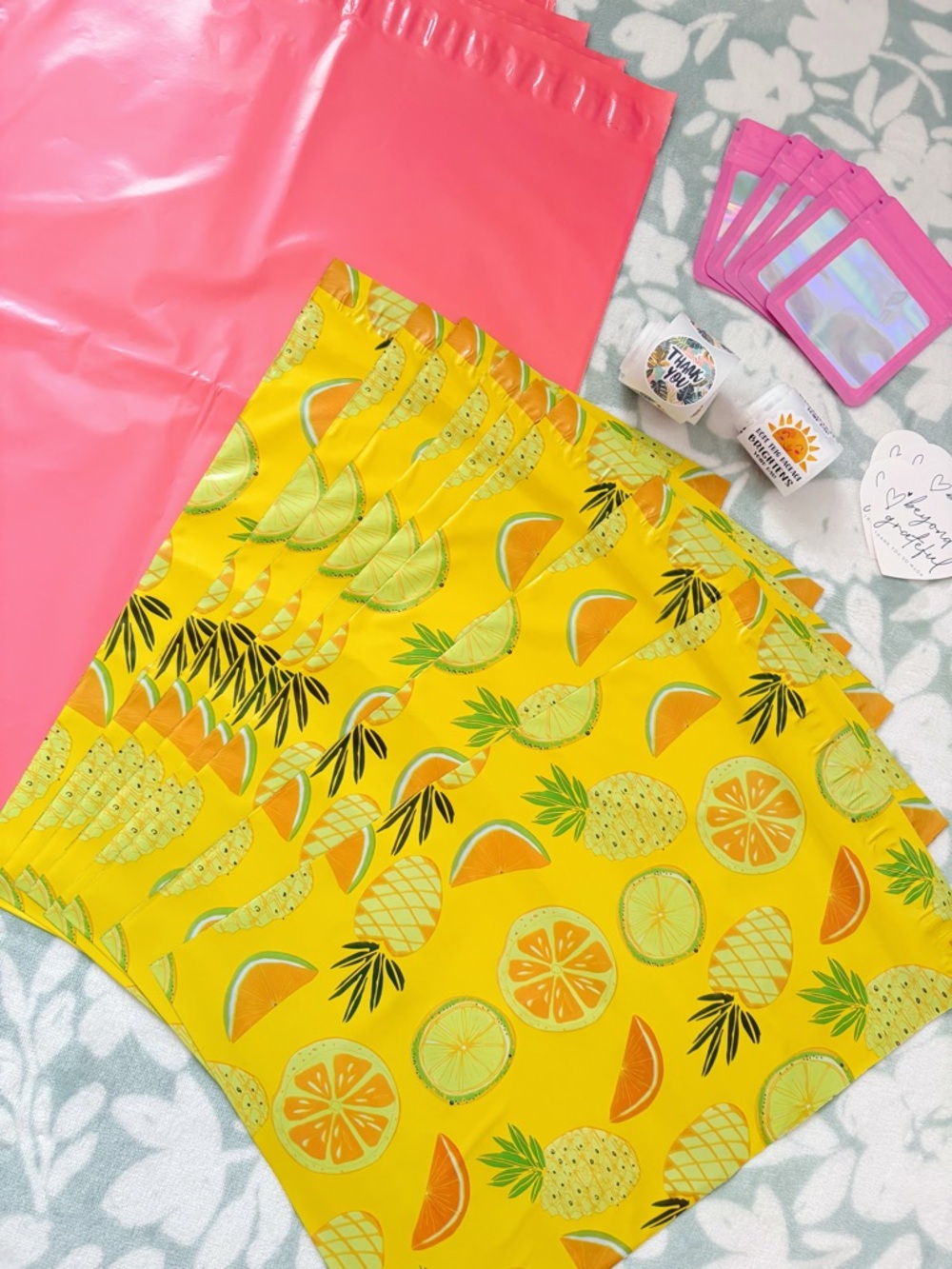 75 Piece Tropical Fruity Shipping Supply Bundle 🌴🌺🍍 - Picture 3 of 5